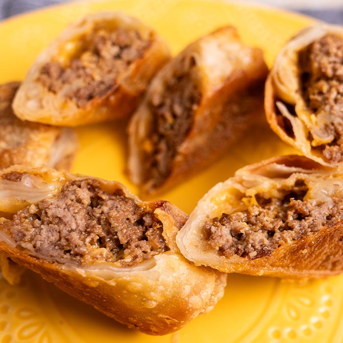 Cheesesteak Egg Rolls (Air Fryer & Oven)